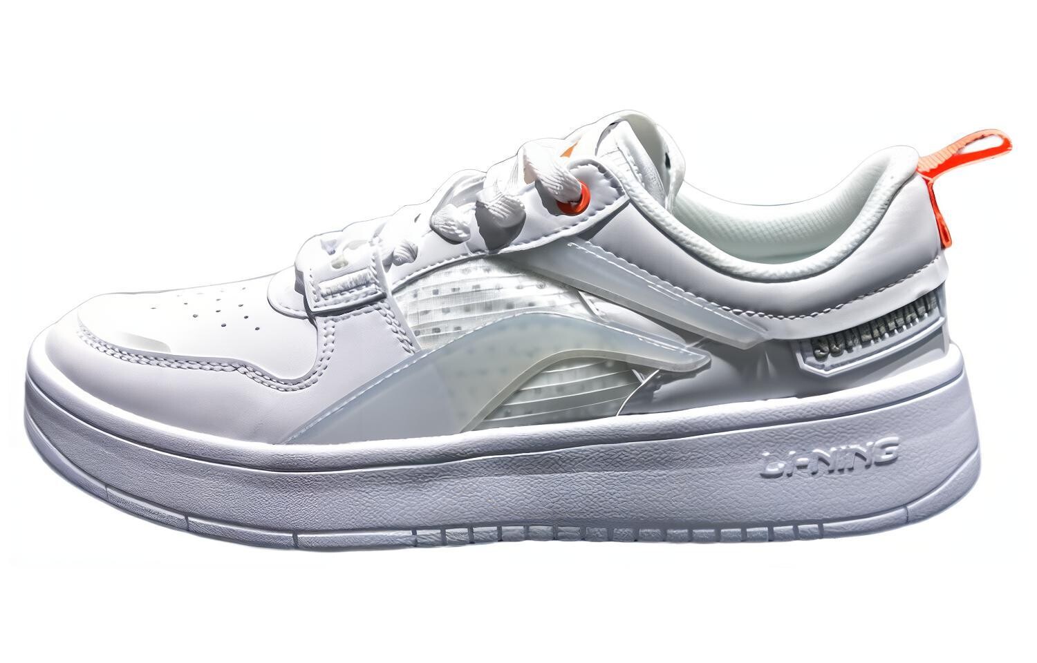 Кроссовки LINING Wave Skateboarding Shoes Women's Low-top White, белый