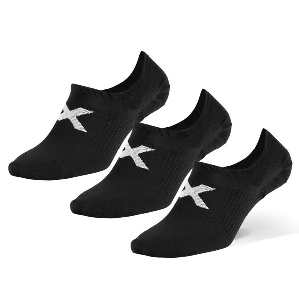 Носки 2XU Invisible short 3 шт, черный