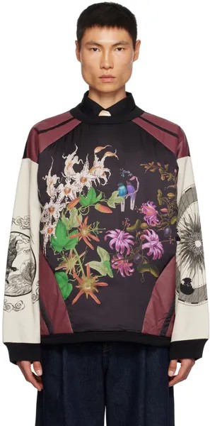 Разноцветный свитшот оверсайз Dries Van Noten