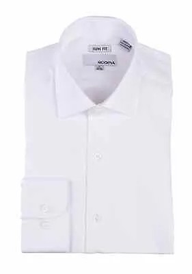 Классическая рубашка из хлопковой смеси узкого кроя кремового цвета в клетку с шевронным воротником и воротником-стойкой