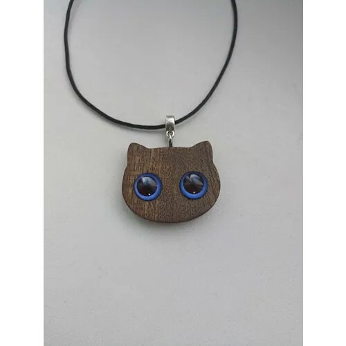 Колье, стекло, длина 45 см, коричневый, фиолетовый