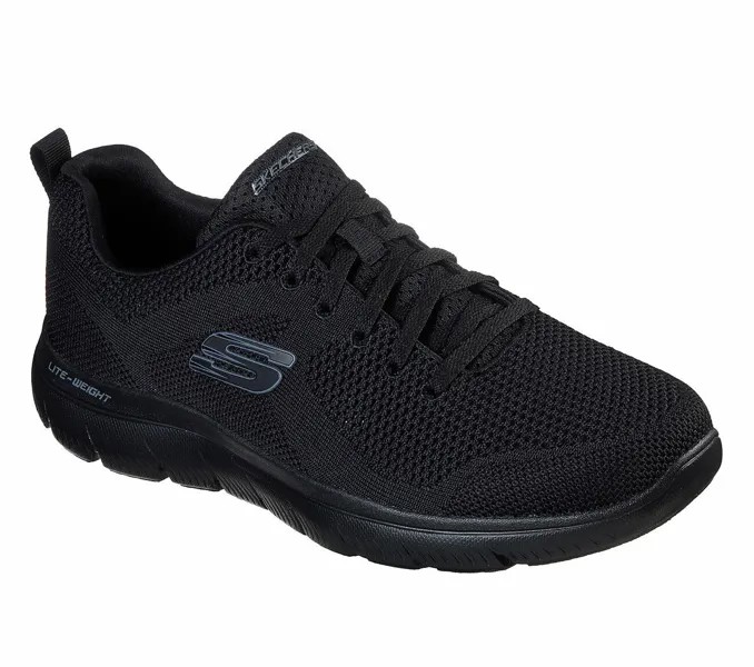 Skechers Мужские черные кроссовки с эффектом памяти Mesh Sport Athletic Comfort Casual 232057