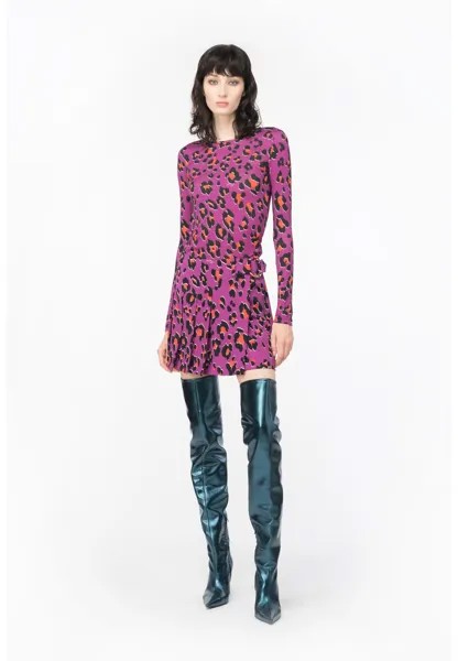 Футболка с длинным рукавом Berlino Pinko, цвет bougainvillea orange black