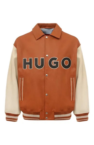 Кожаный бомбер HUGO