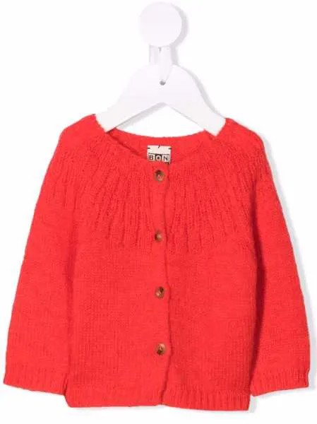 Bonton кардиган в рубчик