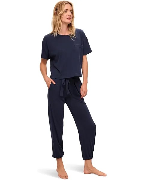 Футболка Eberjey Aloe Infused Cotton - The Tee, темно-синий