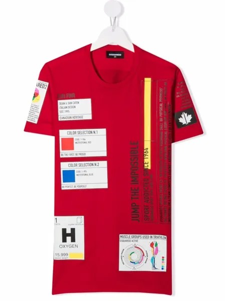 Dsquared2 Kids футболка с нашивкой