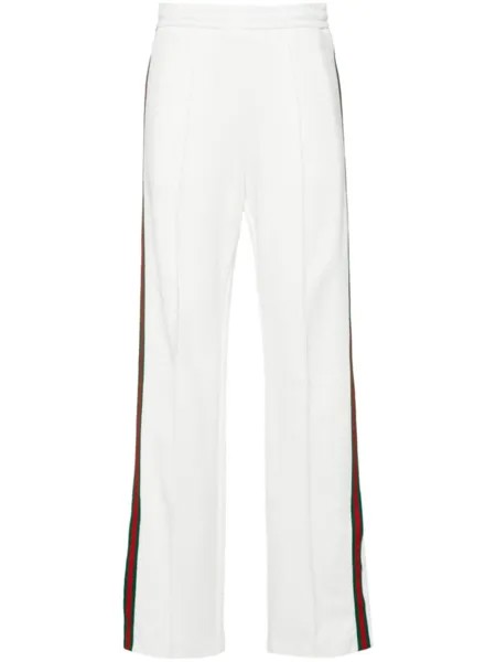 Gucci спортивные брюки средней посадки, белый