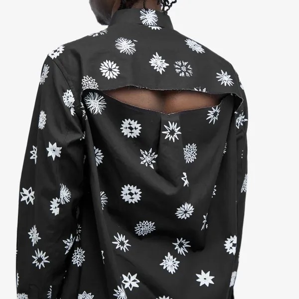 Comme des Garçons Черная рубашка с принтом Comme des Garçons x Filip Pagowski, черный
