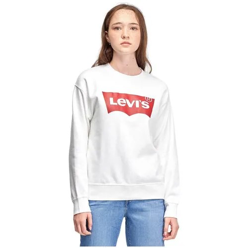 Свитшот Levi's Women Graphic Standard Crew, размер M, , белый