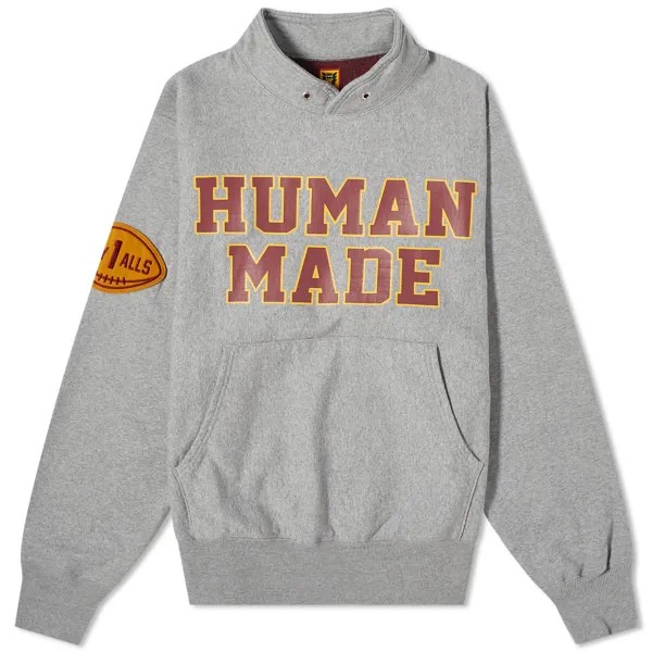 Свитер Human Made Stand Collar, серый