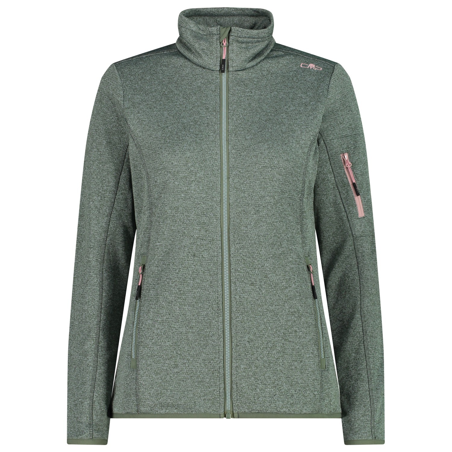 Флисовая жилетка Cmp Women's Knitted + Mesh, цвет Salvia/Jade