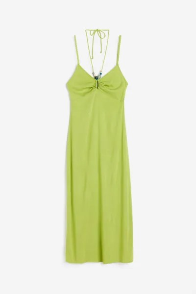 Платье H&M Strappy, зеленый