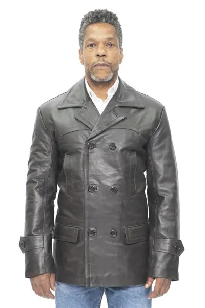 Бушлат из воловьей кожи-Краков Infinity Leather, коричневый