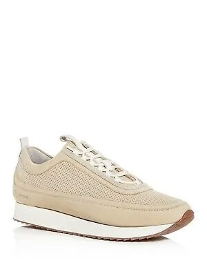 GRENSON Мужские кожаные спортивные кроссовки Off White Beige Padded Round Toe 10 F