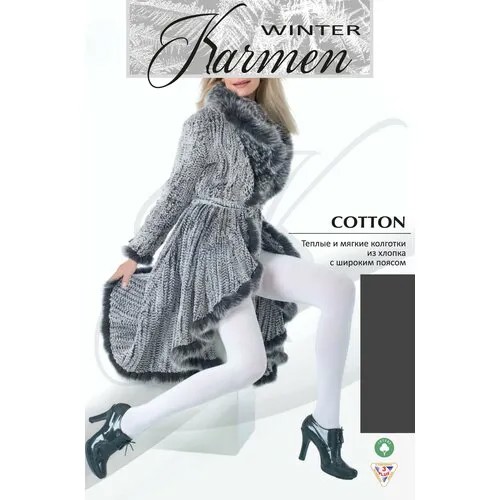 Колготки Karmen Cotton, 250 den, размер 5, серый