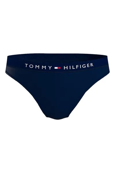 Бикини с логотипом на талии Tommy Hilfiger, синий