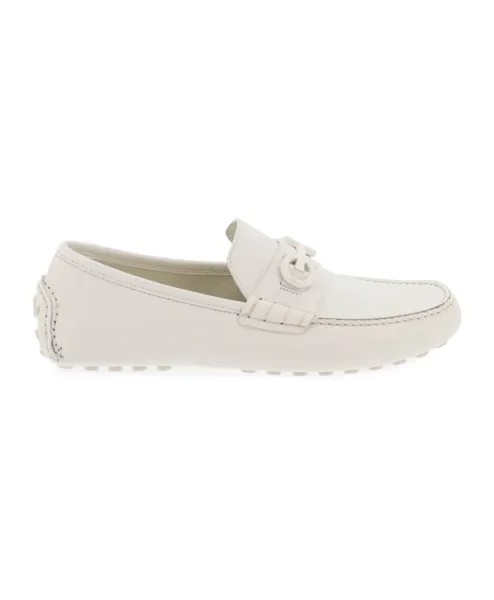 Лоферы Salvatore Ferragamo, белый