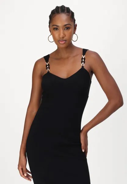 Вязаное платье KNITTED DRESS TWINSET, черный