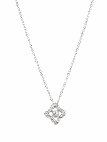 David Yurman колье Venetian Quatrefoil из белого золота с бриллиантами