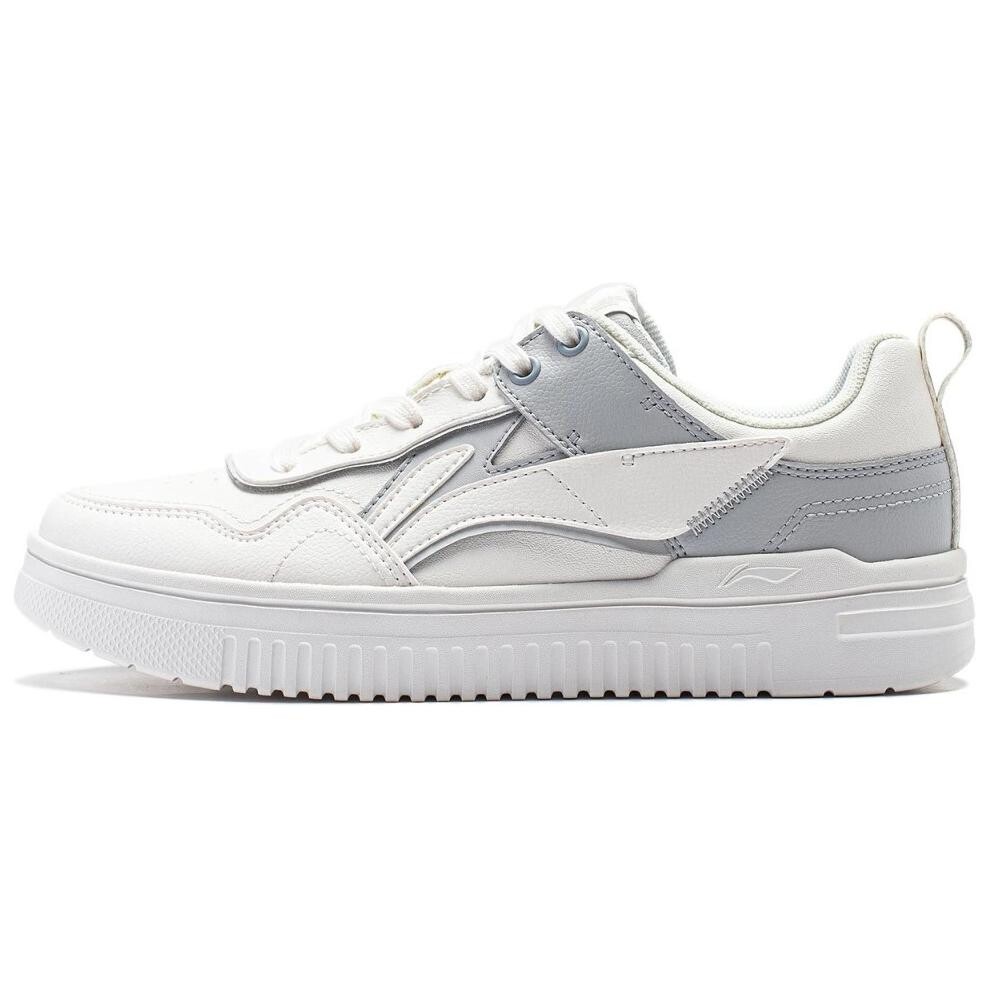 Кроссовки LINING Qingyun Skateboarding Shoes Women's Low-top Cloud White / Microcrystalline Gray, белый