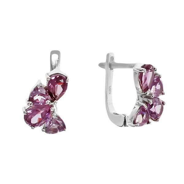 Серьги женские из серебра Balex Jewellery 2410931347, александрит