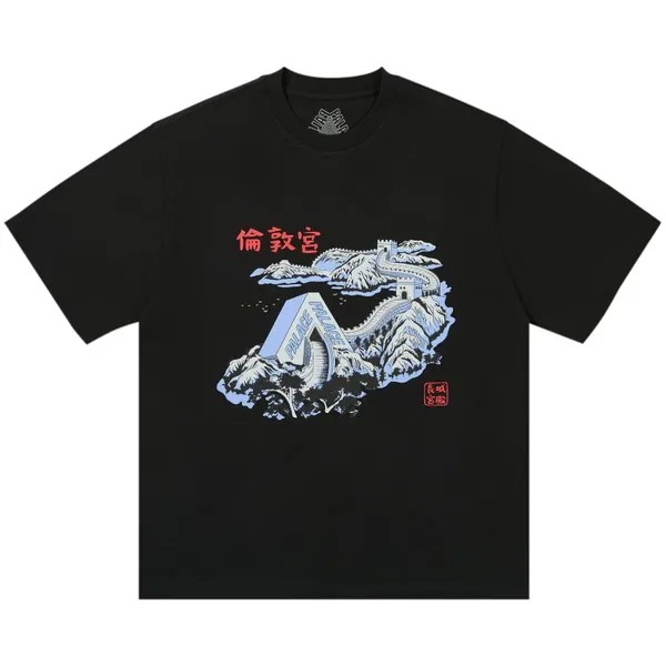 Футболка Palace Great Wall Of Tri-Na T-Shirt, черный