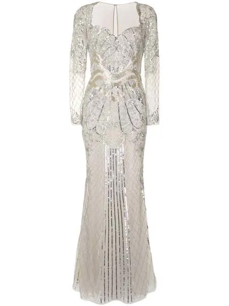 Zuhair Murad платье с пайетками