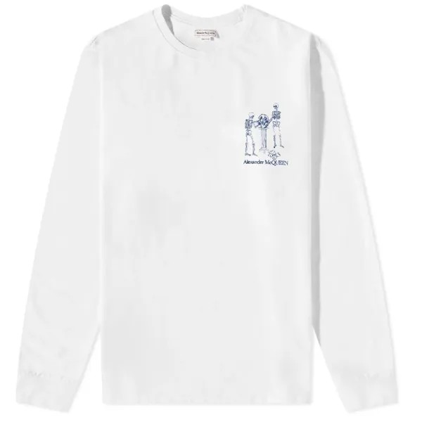 Футболка Alexander McQueen Long Sleeve Logo Tee