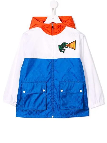 Gucci Kids куртка с капюшоном и логотипом
