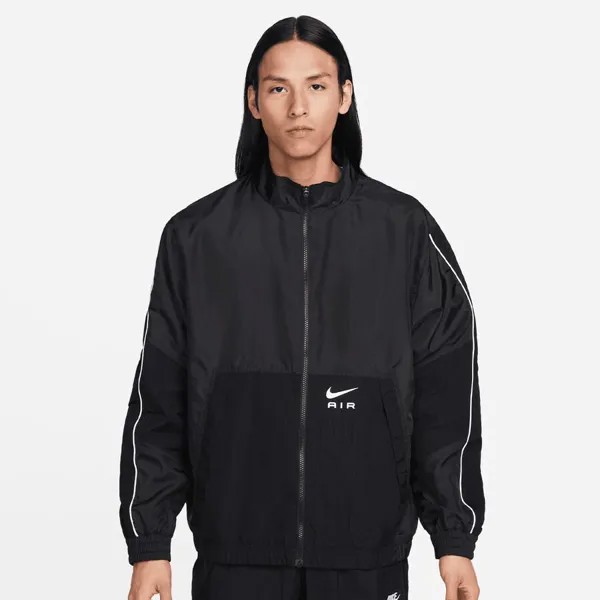 Спортивная куртка из воздушной ткани NIKE, цвет black/black