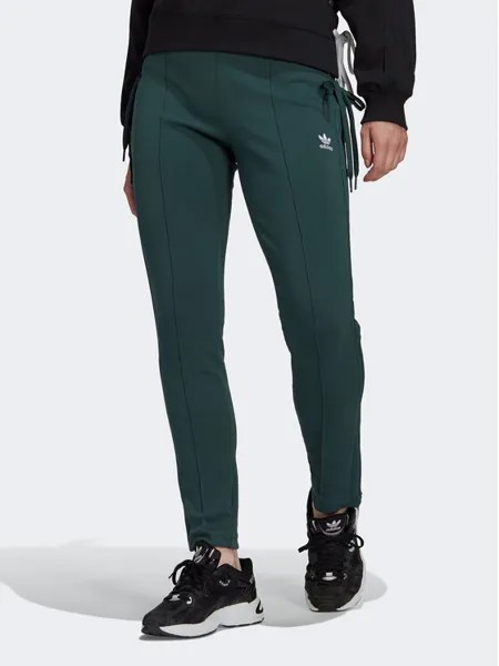 Спортивные брюки узкого кроя Adidas, зеленый