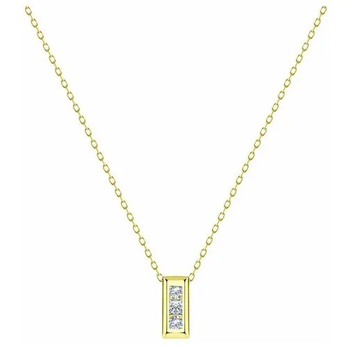 Колье Diamant из желтого золота с фианитами 53-170-01553-1, размер 45 см