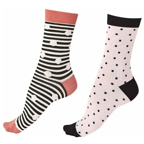 Носки Pretty Polly, 2 пары, размер 38, мультиколор