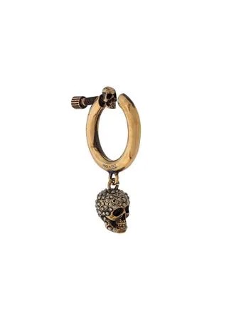 Alexander McQueen серьга с подвеской Skull