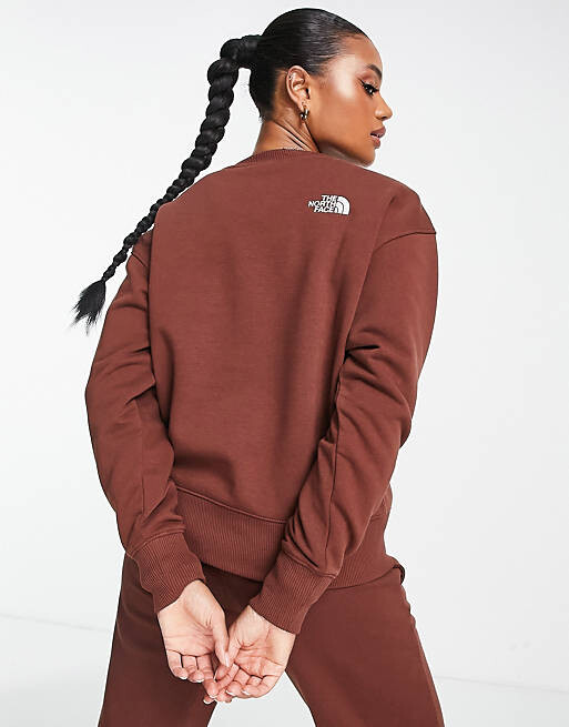 Коричневый свитшот оверсайз The North Face Essential эксклюзивно на ASOS
