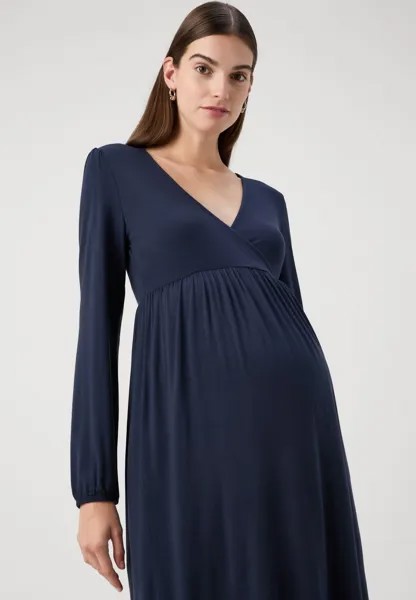 Платье из джерси MLKHLOE ALISON TESS SHORT DRESS MAMALICIOUS, темно-синий