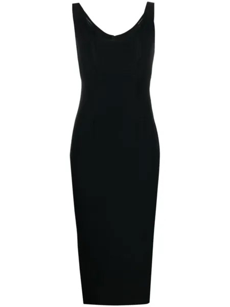 Roland Mouret платье миди без рукавов, черный