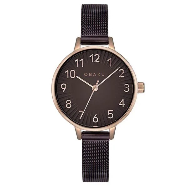 Наручные часы женские Obaku V237LXVNMN коричневые