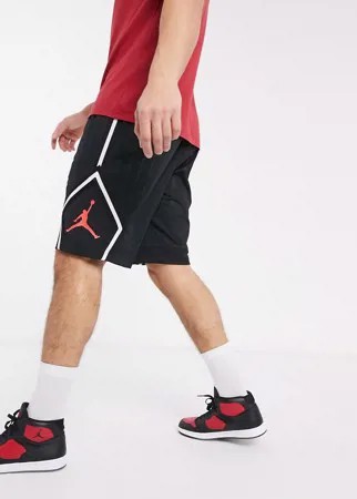 Черные шорты с ромбовидными вставками Nike Jordan-Черный