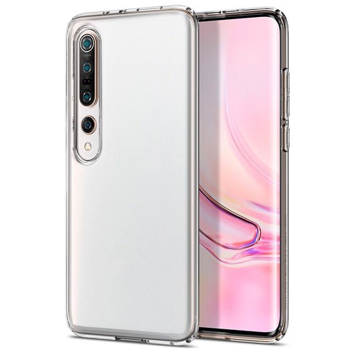 Прозрачный силиконовый чехол с защитой камеры для Xiaomi Mi 10 Pro и Mi 10 5G / Противоударный чехол на телефон Сяоми Ми 10 Про и Ми 10 5 Джи