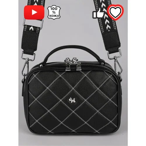 Сумка GIORGIO FERRETTI, натуральная кожа, черный