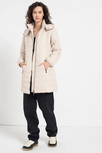 Стеганая зимняя куртка с капюшоном Armani Exchange, белый