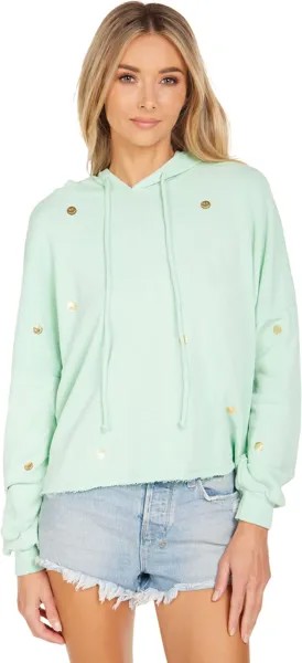 Худи Michael Lauren Lowry Cropped Hoodie with Gold Mini Happyface, цвет Mint Sortbet