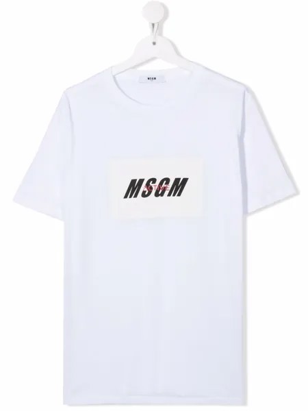 MSGM Kids футболка с логотипом