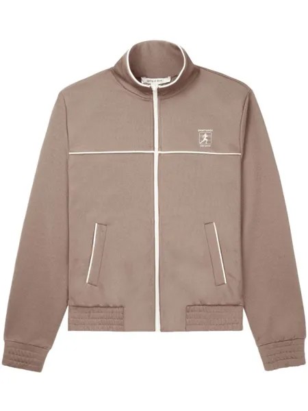 Sporty & Rich спортивная куртка Runner на молнии, коричневый