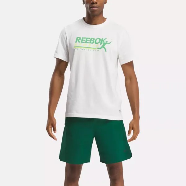 Sport Classics Футболка с рисунком Reebok, белый