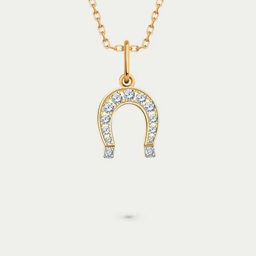 Подвеска GOLD CENTER, золото, 585 проба, фианит