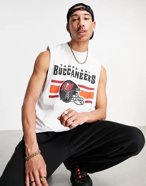 Белая майка ASOS DESIGN NFL Tampa Bay Buccaneers-Белый