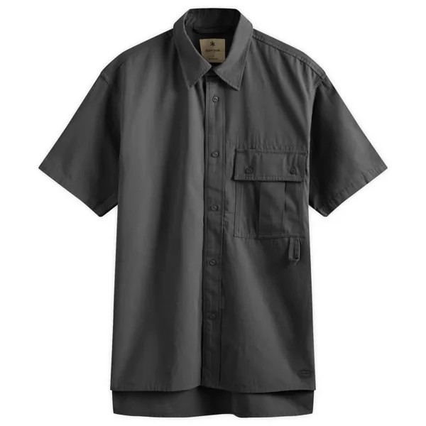 Рубашка Snow Peak Takibi Light Ripstop Short Sleeve, черный